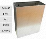 GESSERIT FALI INOX SZÖGLETES SZÁLCSISZOLT KUKA