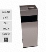 GESSERIT-STR C 300 INOX SZ  - HULLADÉKGYŰJTŐS SZEMETES