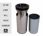 GESSERIT-STR F 300 INOX T - HULLADÉKGYŰJTŐS SZEMETES