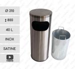 GESSERIT-STR J 300 INOX SZ  - HULLADÉKGYŰJTŐS SZEMETES