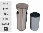 GESSERIT-STR K 300 INOX SZ - HULLADÉKGYŰJTŐS SZEMETES