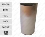 Szemetes Kuka 50 L Rozsdamentes acél Csiszolt, Szatén   400 X 190 X 800   mm