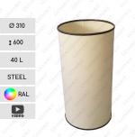 Szemetes Kuka 40 L Acél A kívánt RAL szín szerint    310 X 600  mm