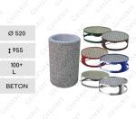 Vonkajší Szemetes Kuka s popolníkom 100+ L beton Zöld    520 X 955  mm